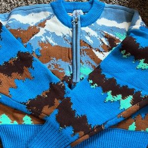 Urban Outfitters mountain ski half-zip Sweater